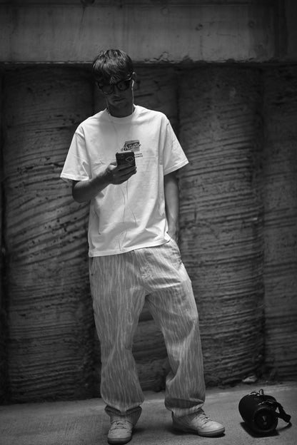 Retro-inspired white short sleeve shirt 2025